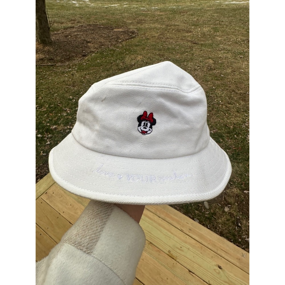 Disney X Love Your Melon Minnie Bucket Hat | Embroidered Logo Hat |‎ Adult L/ XL